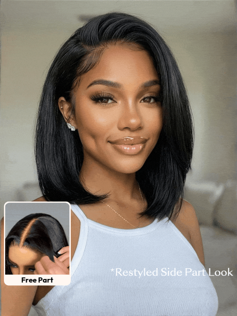 UNice Ombre Brown Burmese Curly Wig With Finger Curly Ends Bye-Bye Slip™ 7×5 Lace Closure Glueless Glam-Ready Defined Curl Finish Subtle Ombre Blend