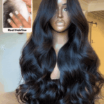 UNice 13x4 Bye-Bye Slip™ Glueless Lace Black Straight Bleached Knots Drawstring Wig No Baby Hair 150% Density